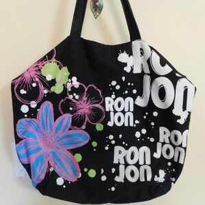 Canvas Bag  RON JON  Beach Bag, Surf. Tote, Travel, Groceries  EUC Collectible